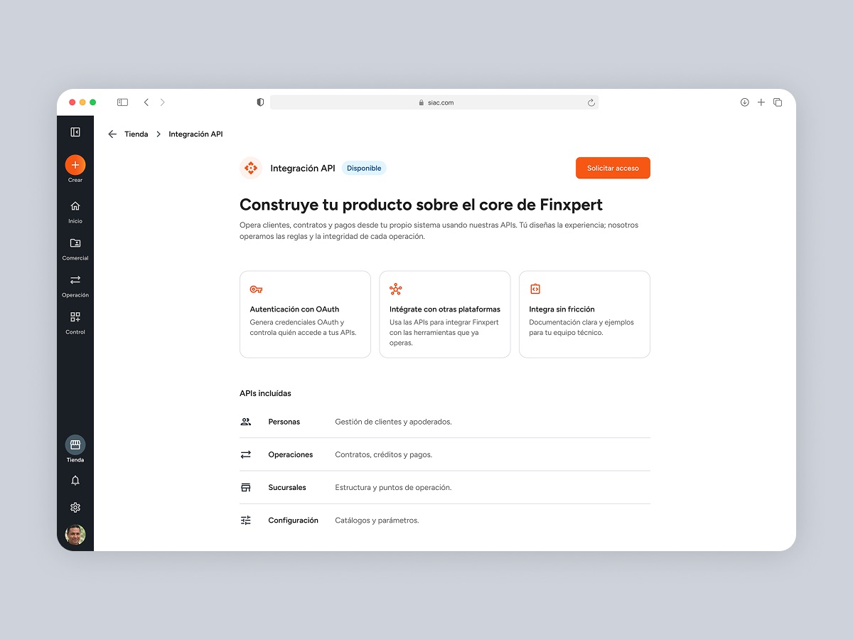API — Finxpert